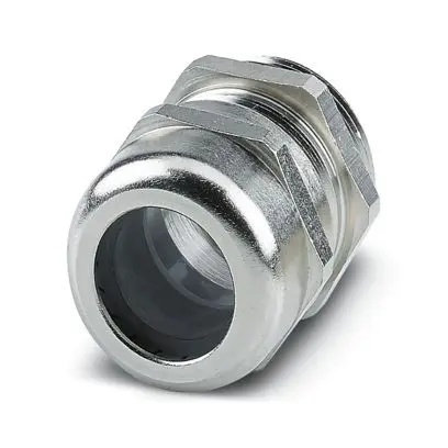 Produktfoto 1 von Phoenix Contact G-INS Kabelverschraubung, M40 x 1.5 Messing vernickelt 18 mm/ 25 mm, IP66, IP68, IP69