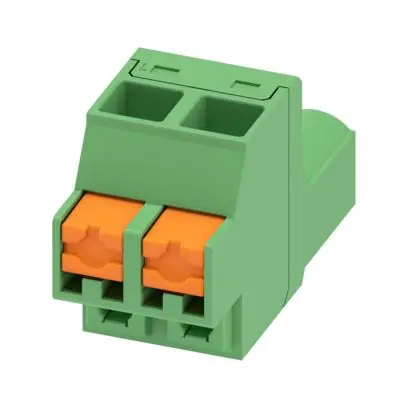 Produktfoto 1 von Phoenix Contact 5/..-ST, FKCOW 2 Steckbarer Klemmenblock Steckverbinder 2-Kontakte 5.08mm-Raster Gerade