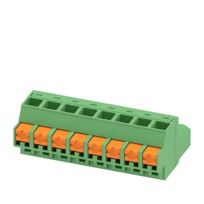Produktfoto 1 von Phoenix Contact FKCOW Steckbarer Klemmenblock Steckverbinder 8-Kontakte 5.08mm-Raster Gerade