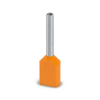 Produktfoto 1 von Phoenix Contact Aderendhülse, Stift ø 1.5 mm, Orange, Polypropylen, 10 mm, 17 mm, Isoliert, 20 AWG max.