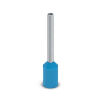 Produktfoto 1 von Phoenix Contact Ferrule A Aderendhülse, Stift ø 1.3 mm, Blau, Polypropylen, 12 mm, 18 mm, Isoliert, 18 AWG max.