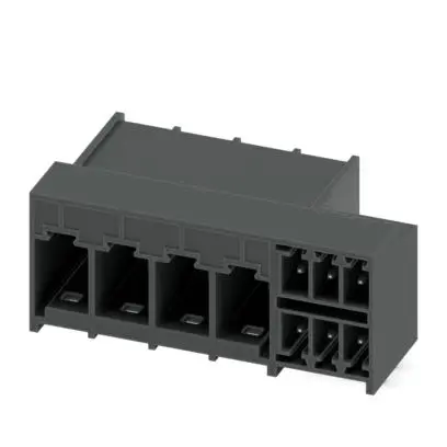 Produktfoto 1 von Phoenix Contact PCH Leiterplattenleiste, 10-polig / 1-reihig, Raster 7.62 mm Raster Lot, COMBICON PC 6 Hybrid, Ummantelt