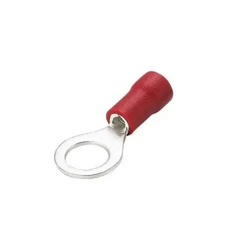 Produktfoto 1 von RS PRO Ringkabelschuh, Isoliert 22 AWG, Vinyl, Rot, 16 AWG max.AWG, aussen ø 8 mm, innen ø 5.3 mm, M5