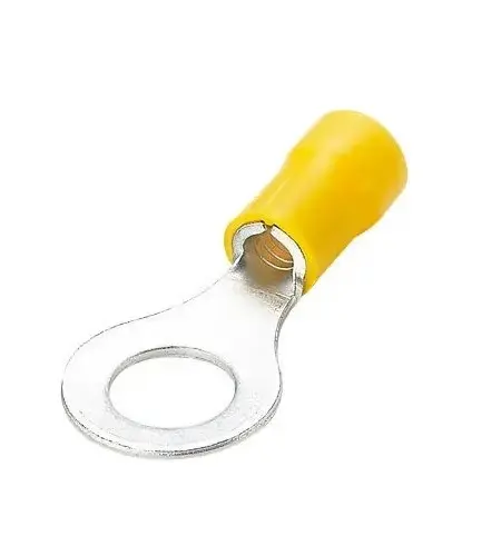RS PRO Ringkabelschuh, Isoliert 12 AWG, Vinyl, Gelb, 10 AWG max.AWG, aussen ø 11 mm, innen ø 6.5 mm, M6