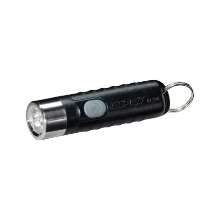 Produktfoto 1 von Coast Wiederaufladbar Taschenlampe Schlüsselanhänger LED Schwarz, 350 lm / KL, 6.1 cm