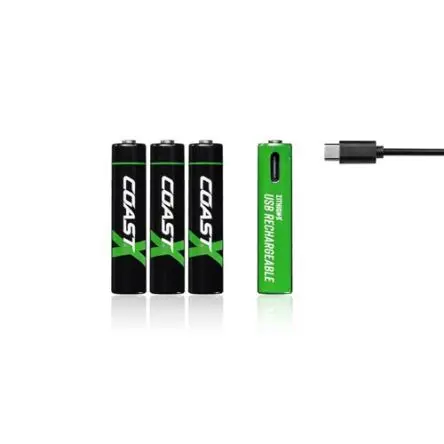 Produktfoto 1 von Coast 2 x AAA AAA-Akku Li-Ion 1.5 V, 750 mAh 4