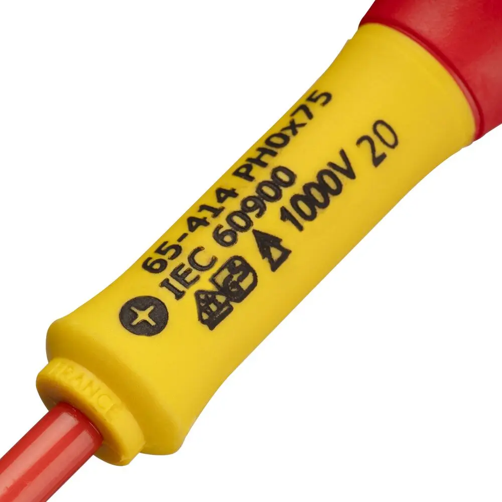 Produktfoto 1 von Stanley VDE 1000V zugelassen PH00 Isoliert, Kohlenstoff, Silizium-Stahl, 260 mm / Klinge 75 mm