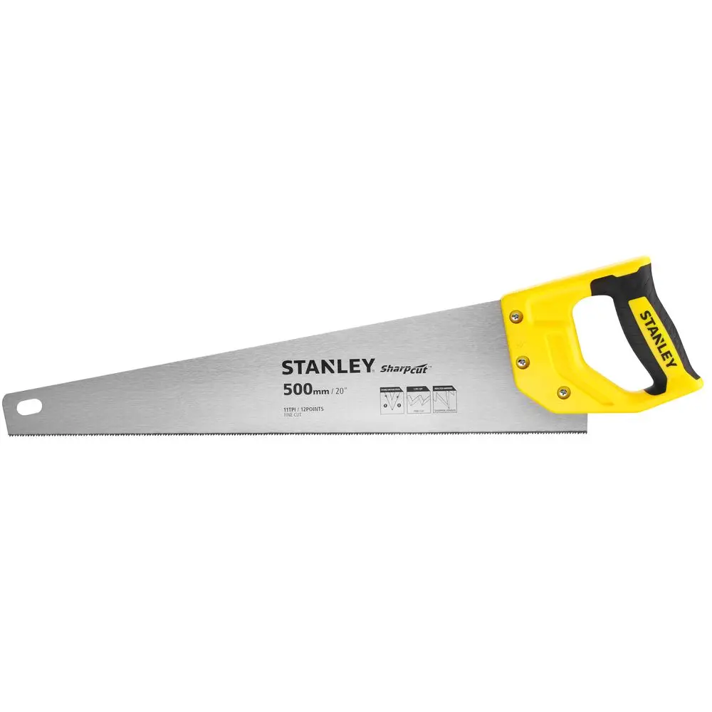 Produktfoto 1 von Stanley 500 mm Klinge Handsäge aus Stahl, 11 Zähne/Zoll