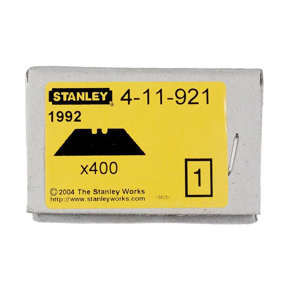 Produktfoto 1 von Stanley Messerklinge 38.5 x 3.5 x 21.2 mm Hartmetall Robust 3.5 mm 400-teilig