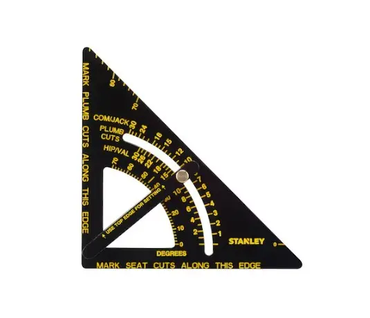 Produktfoto 1 von Stanley Aluminium-Schnellwinkel mit Arm Zöllig/metrisch, 221mm x 30 mm