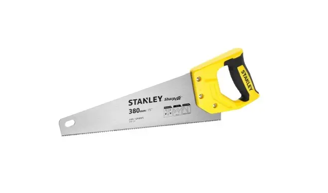 Produktfoto 1 von Stanley 380 mm Klinge Handsäge aus Stahl, 11 Zähne/Zoll