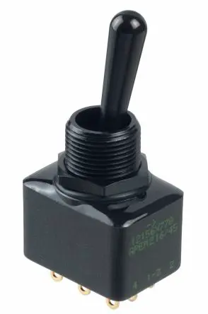 Produktfoto 1 von APEM Panel Kippschalter DPST, Ein-Ein, 30 V dc, 30 V ac, 4A, Lötöse