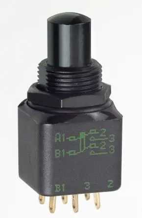 Produktfoto 1 von APEM 1300 Druckschalter 2-polig Ø 11.9 mm / 4A 30 V dc 30 V ac