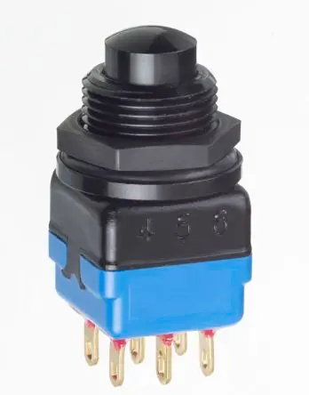 Produktfoto 1 von APEM 1300 Druckschalter 2-polig Ø 11.9 mm 30 V dc 30 V ac