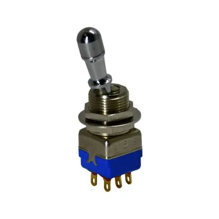 Produktfoto 1 von APEM Panel Kippschalter DPST, Ein-Ein, 30 V dc, 28 V ac, 4A, Lötöse