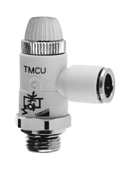 Produktfoto 1 von Camozzi, Manuell TMCU Pneumatik-Steuerventil, manuell, G 1/2 in, Nitrilkautschuk, Technopolymer, Messing TMCU 978-1/2-10