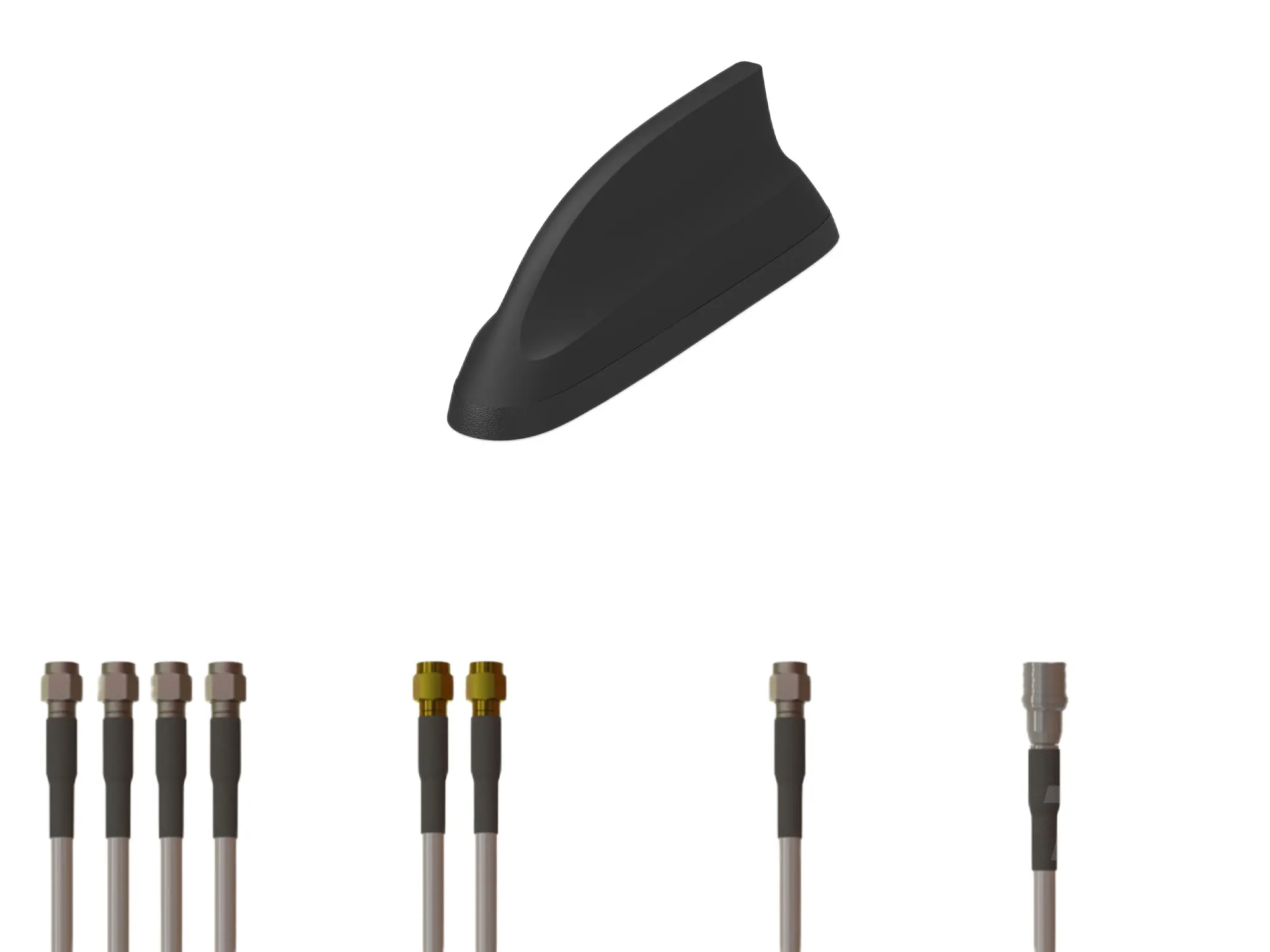 Produktfoto 1 von TE Connectivity 5G, GNSS, WLAN Multiband-Antenne, Außen-, Rundstrahl, Peitschenantenne, SMA, SMA RP, Stecker, 9 dB, 320