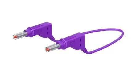 Produktfoto 1 von Staubli Messleitung 32A Stecker / Stecker, Violett Polyvinylchlorid-isoliert 100 cm, 600V