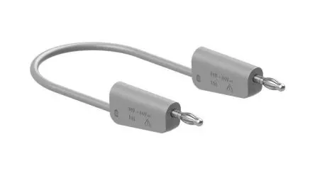 Produktfoto 1 von Staubli Messleitung 32A Stecker / Stecker, Grau Polyvinylchlorid-isoliert 50 cm, 30V, 60 V