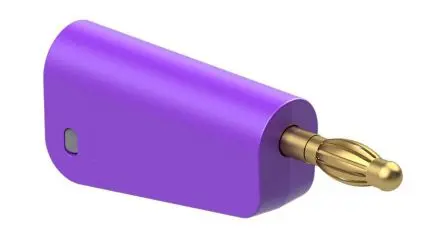 Staubli 4 mm Stecker Violett Bananenstecker, Kontakt Gold, 30V, 60 V 32A, Schraubanschluss