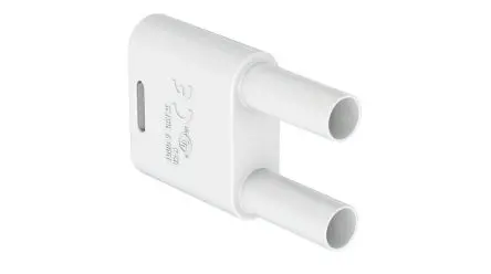 Produktfoto 1 von Staubli Prüfsteckverbinder-Adapter Weiß Stecker Kupferzinklegierung Nickel 1000V