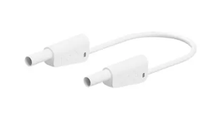 Produktfoto 1 von Staubli Messleitung 32A Stecker / Stecker, Weiß Polyvinylchlorid-isoliert 75 cm, 1000V, 600 V