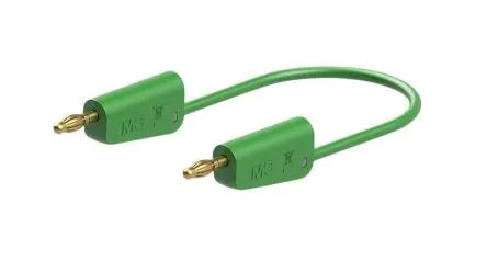 Produktfoto 1 von Staubli Messleitung 19A Stecker, Grün Polyvinylchlorid-isoliert 25 cm, 30V, 60 V