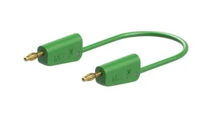 Produktfoto 1 von Staubli Messleitung 19A Stecker, Grün Polyvinylchlorid-isoliert 50 cm, 30V