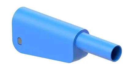 Produktfoto 1 von Staubli 4 mm Stecker Blau Bananenstecker, Kontakt Nickel, 1000V, 600 V 32A, Schraubanschluss