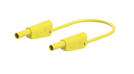 Produktfoto 1 von Staubli Messleitung 32A Stecker / Stecker, Gelb Polyvinylchlorid-isoliert 75 cm, 1000V, 600 V