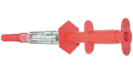 Produktfoto 1 von Staubli Federbelastet 4 mm Prüfspitze Rot, Stahl Spitze, 1kV 16A