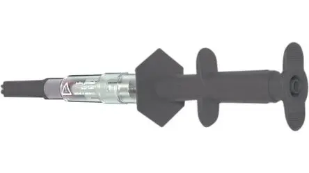 Produktfoto 1 von Staubli Federbelastet 4 mm Prüfspitze Schwarz, Stahl Spitze, 1kV 16A