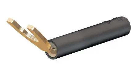 Produktfoto 1 von Staubli B4-I/KS Schwarz Isoliert Gabelkabelschuh B. 9mm, 4 mm