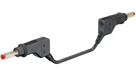Produktfoto 1 von Staubli Messleitung 32A Stecker / Stecker, Schwarz Polyvinylchlorid-isoliert 150 cm, 600V