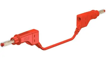 Produktfoto 1 von Staubli Messleitung 32A Stecker / Stecker, Rot Polyvinylchlorid-isoliert 150 cm, 600V