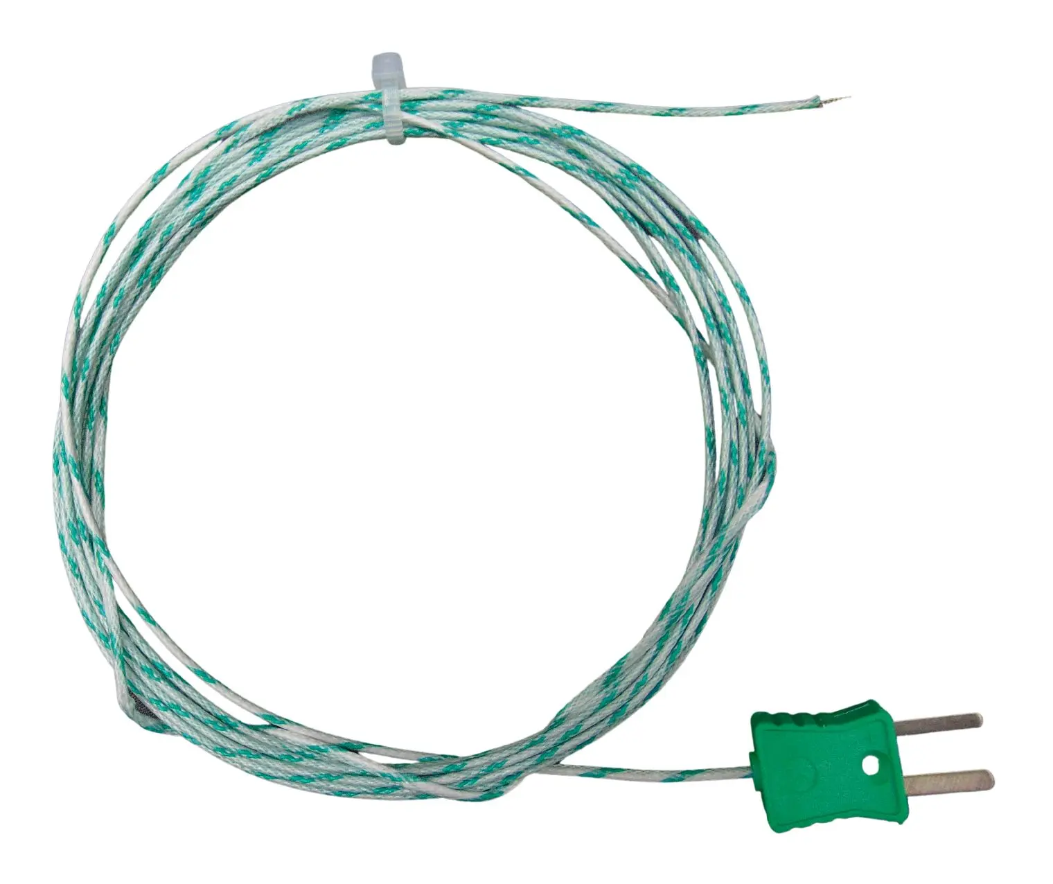 Correge E250 Glasfaser Thermoelement Typ K, Ø 0.3 mm x 2 m 0 °C → 600 °C
