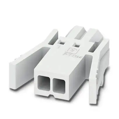 Produktfoto 1 von Phoenix Contact 5/..-PL, PTCM 0 Steckbarer Klemmenblock Steckverbinder 2-Kontakte 2.5mm-Raster Gerade