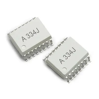 Produktfoto 1 von Broadcom ACPL-334J/338J Oberfläche Optokoppler AC-In, 16-Pin SO-16, Isolation 5000 V eff.