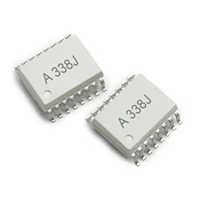 Produktfoto 1 von Broadcom ACPL-334J/338J Oberfläche 1 Optokoppler AC-In, 16-Pin SO-16, Isolation 5000 V eff.