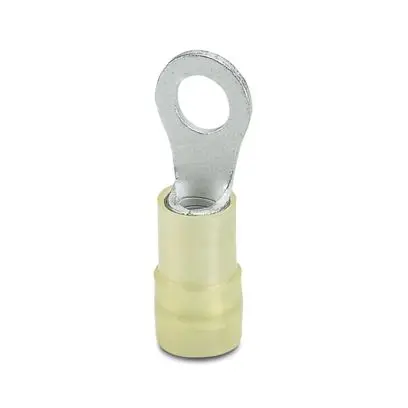 Produktfoto 1 von Phoenix Contact Ringkabelschuh, Isoliert, Kupfer, Gelb, M5mm