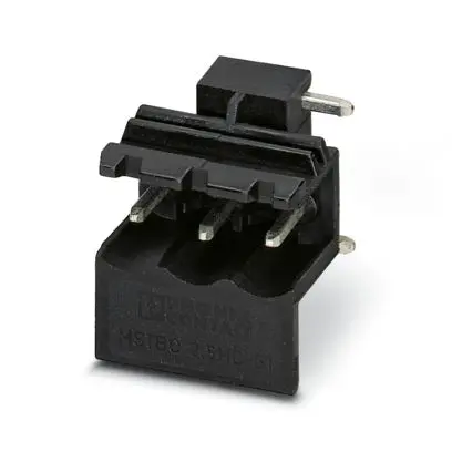 Produktfoto 1 von Phoenix Contact Leiterplattenleiste, 3-polig / 1-reihig, Raster 5 mm Raster Lot, Steckbar, Ummantelt