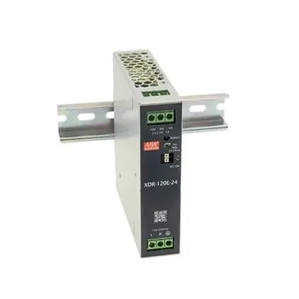 Produktfoto 1 von MEAN WELL XDR-120E DIN-Schienen Netzteil DIN-Hutschiene 264V ac Wechselstrom/Gleichstrom / 5 A 24V DC 120 W