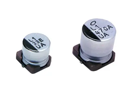 Produktfoto 1 von Nichicon UUA Oberfläche Aluminium-Elektrolyt-Kondensator 22 μF SMD 20 % / 35V dc Chip, Ø 10 mm, 105 °C