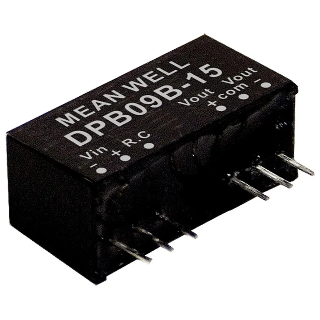 Produktfoto 1 von MEAN WELL DPB09B DC/DC-Wandler 9W, 15V dc OUT / 300mA