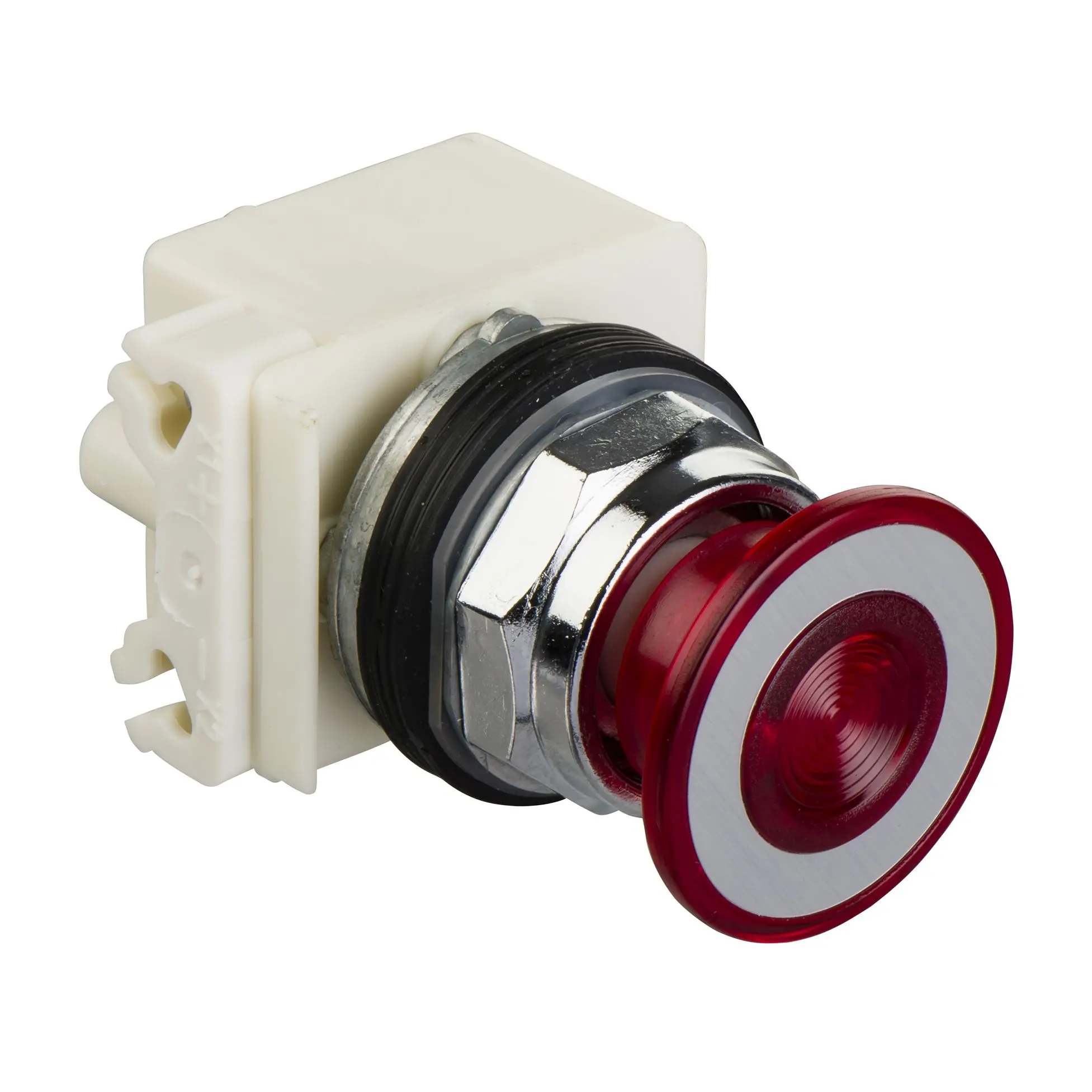 Produktfoto 1 von Schneider Electric 9001K Druckschalter Ø 30 mm, Rot Push-Pull Rund Metall, IP66