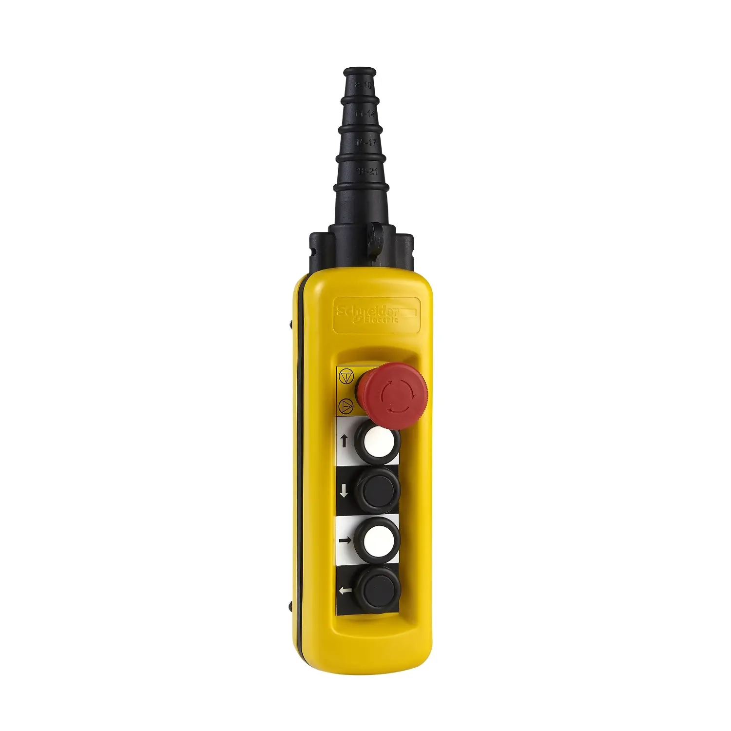 Produktfoto 1 von Schneider Electric Schleichkontakt XACA Drucktaste-Steuerstation 1-poliger Umschalter Gelb Polypropylen, IP65, 4 Gelb Ø