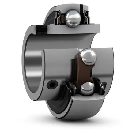 Produktfoto 1 von SKF Edelstahl Lagereinsatz 100 mm Außen-ø , Innen-Ø 55 mm, Traglast 29 kN