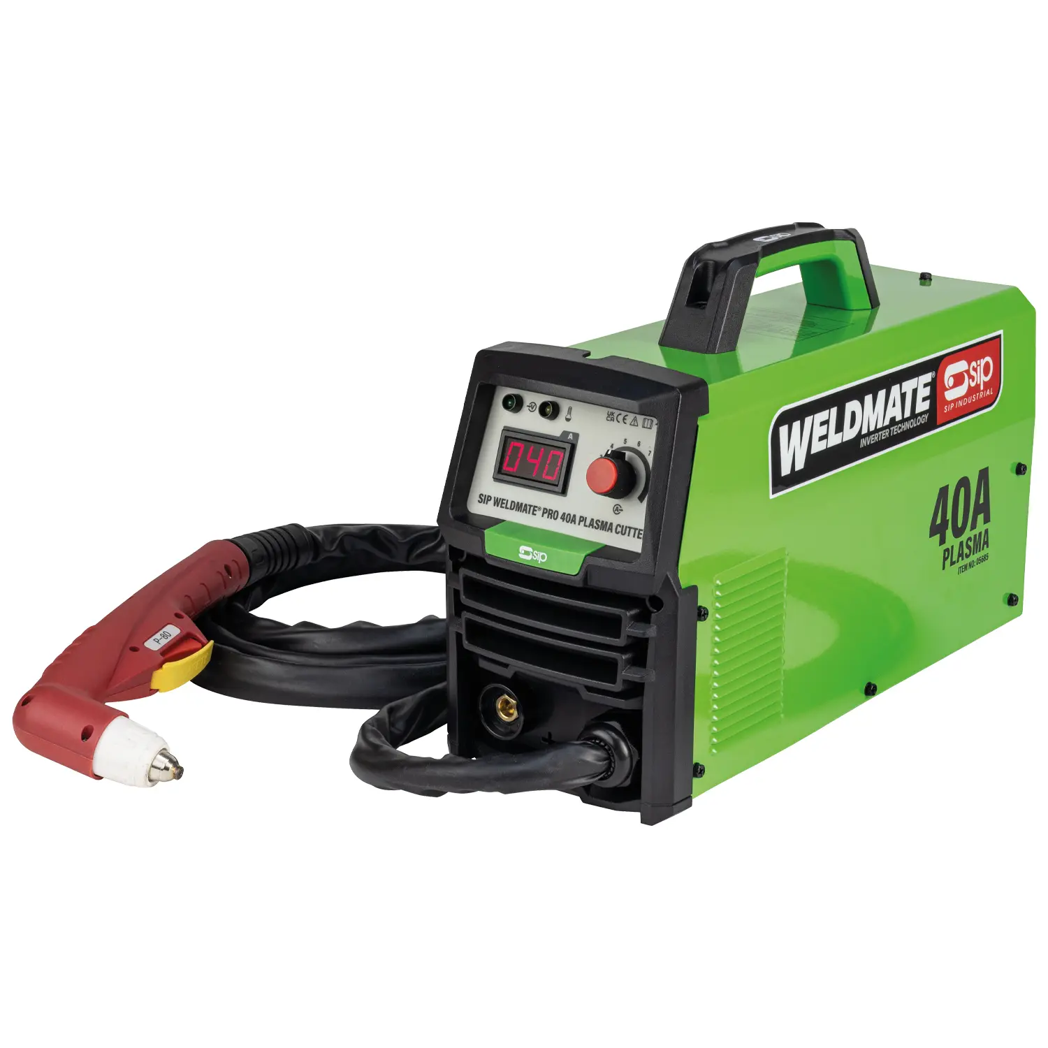Produktfoto 1 von SIP Plasma-Schneidemaschine Plasma 230 V / 40 A 6.8 kg, 86 to 96 V, 325 V dc (Open Circuit Volts)