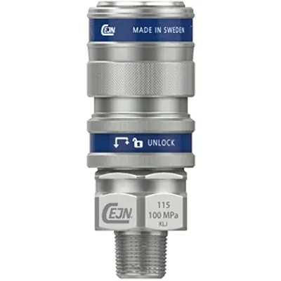 Produktfoto 1 von CEJN Kupplung mit Sicherheitsverschluss Stahl zinkplattiert Stecker, ISO