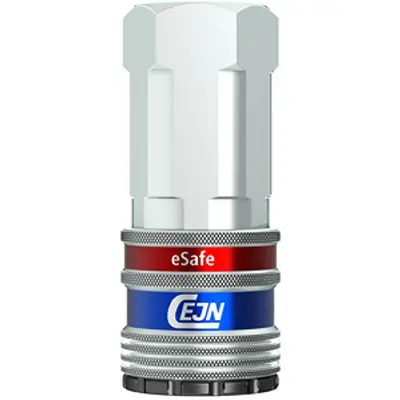 Produktfoto 1 von CEJN Esafe-Sicherheitskupplung mit Entlüftung Stahl, Aluminium Buchse, ISO